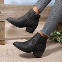 Block-Heel Ankle Boots — alternate product view 2