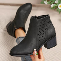 Block-Heel Ankle Boots — alternate product view 3