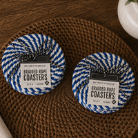 Blue Braided Coasters