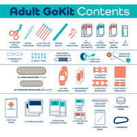 Star Spangled Adult Kit 130 piece GoKit: First Aid by Keep Going First Aid