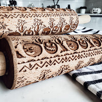 Embossed Halloween Rolling Pin — alternate product view 3