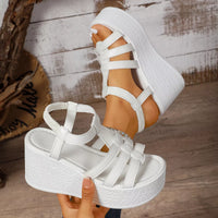 Open-Toe Wedge Sandals — alternate product view 7
