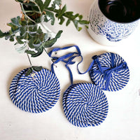 Blue Braided Coasters — alternate product view 15