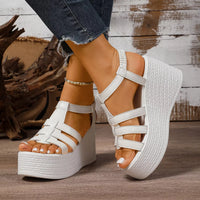 Open-Toe Wedge Sandals — alternate product view 5
