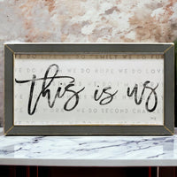“This Is Us” XL Wall Sign
