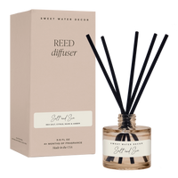 Salt and Sea reed diffuser in box with black reeds