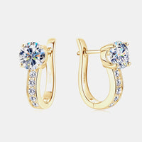 2 Carat Moissanite 925 Sterling Silver Earrings