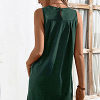Round Neck Sleeveless Mini Dress