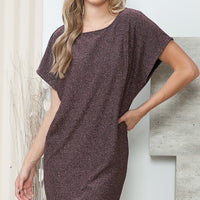 Lurex Low V Back Dress