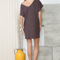 Lurex Low V Back Dress