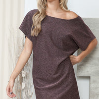 Lurex Low V Back Dress