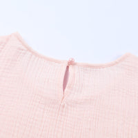 Textured Flutter Sleeve Keyhole Blouse