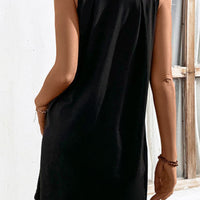 Round Neck Sleeveless Mini Dress