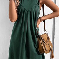 Round Neck Sleeveless Mini Dress