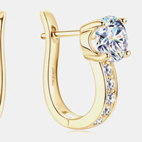 2 Carat Moissanite 925 Sterling Silver Earrings