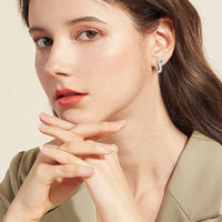 2 Carat Moissanite 925 Sterling Silver Earrings