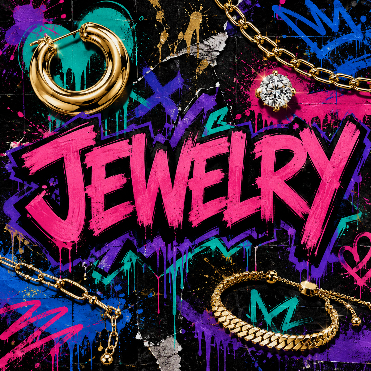 Jewelry graffiti collection cover