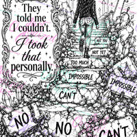 Watermarked sample coloring page from Unapologetically Her