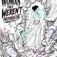 Watermarked sample coloring page from Unapologetically Her