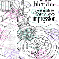 Watermarked sample coloring page from Unapologetically Her