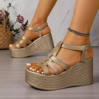 Open-Toe Wedge Sandals — alternate product view 8