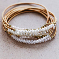 Stacked Without Trying | Guitar String Coil Bracelet Set