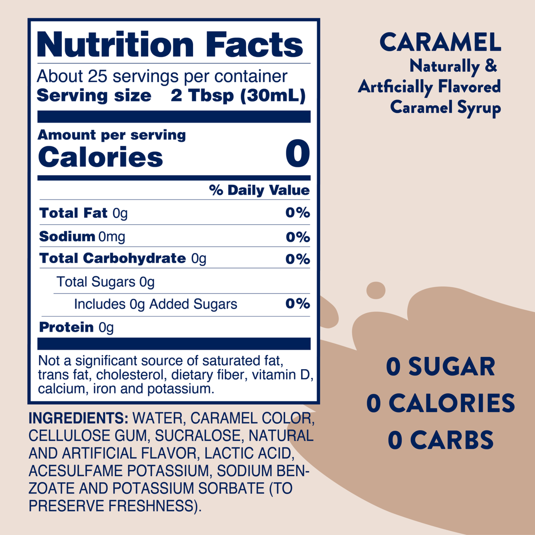 Sugar Free Caramel Syrup product photo 6 of 6