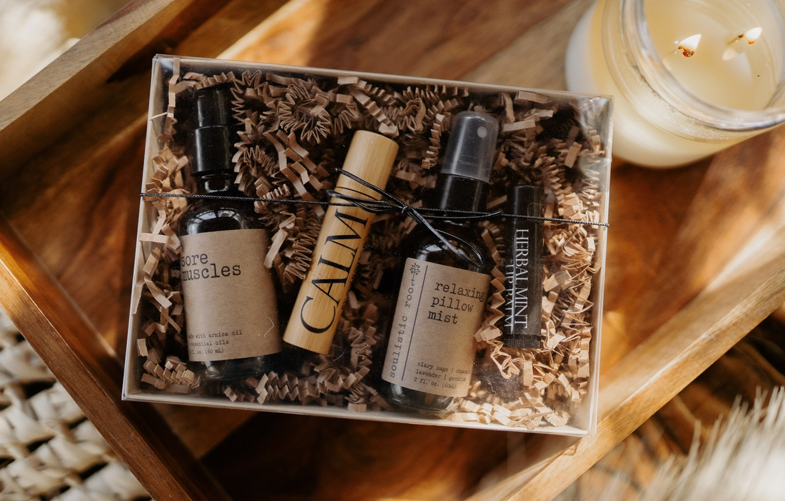 Four-piece self-care gift set