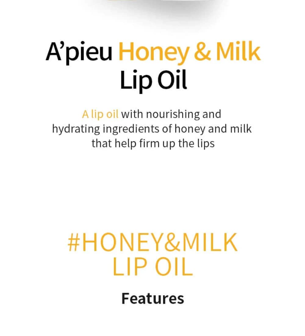 Honey, Hush A'PIEU Honey & Milk Lip Oil, photo 5