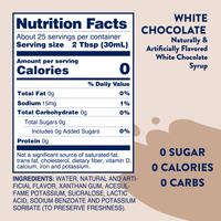 Sugar Free White Chocolate Syrup product photo 7 of 7