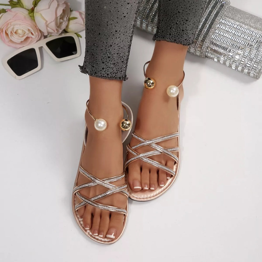 Strappy Flat Sandals — alternate product view 8