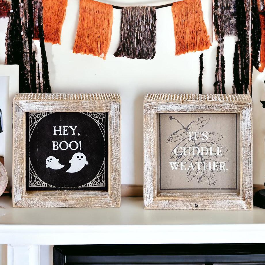 Reversible Fall + Halloween Sign