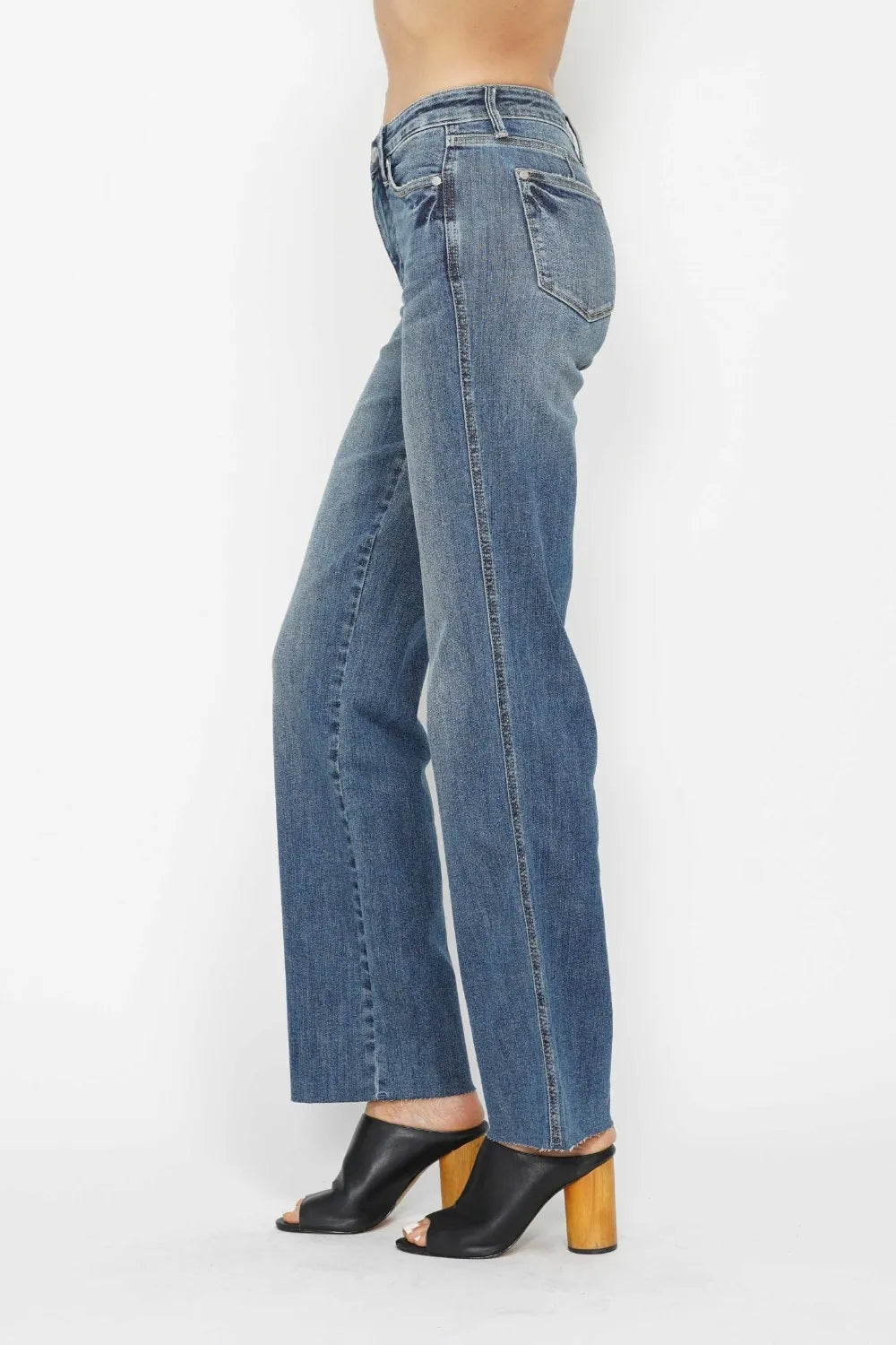 Judy Blue Straight Jeans — alternate product view 4