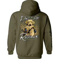 Don't Stop Retrievin Yellow Lab