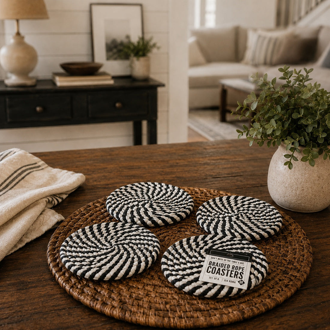 Fall Braided Coaster Set — alternate product view 77