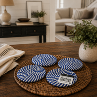 Blue Braided Coasters — alternate product view 4