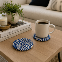 Blue Braided Coasters — alternate product view 3