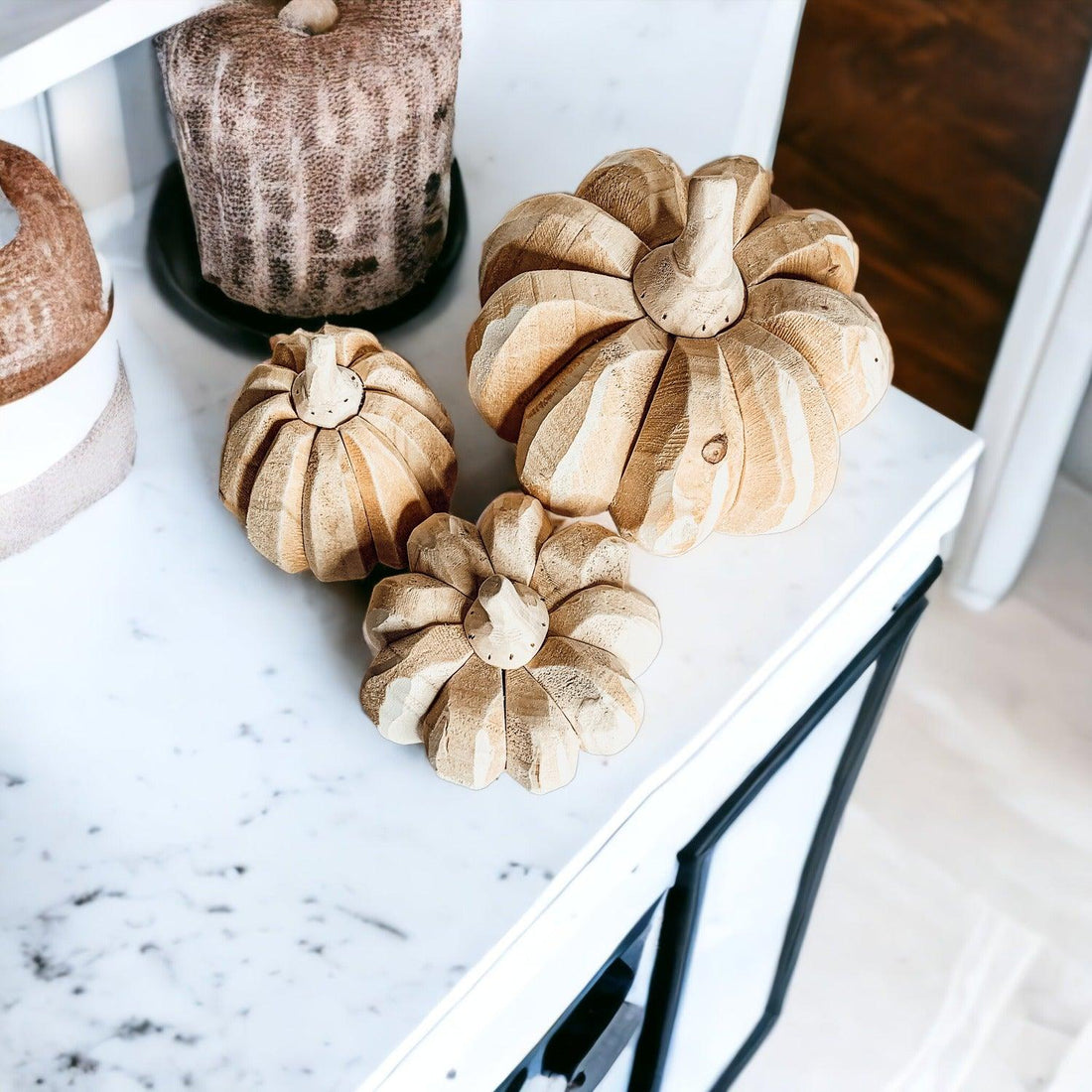 Handcrafted Wood Pumpkins — alternate product view 8