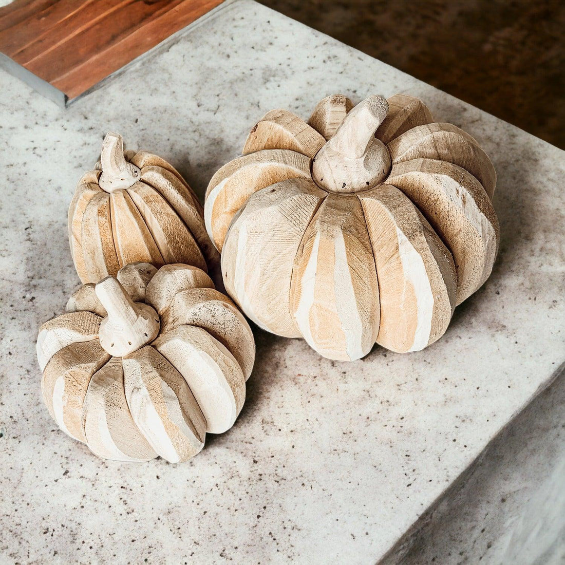 Handcrafted Wood Pumpkins — alternate product view 9