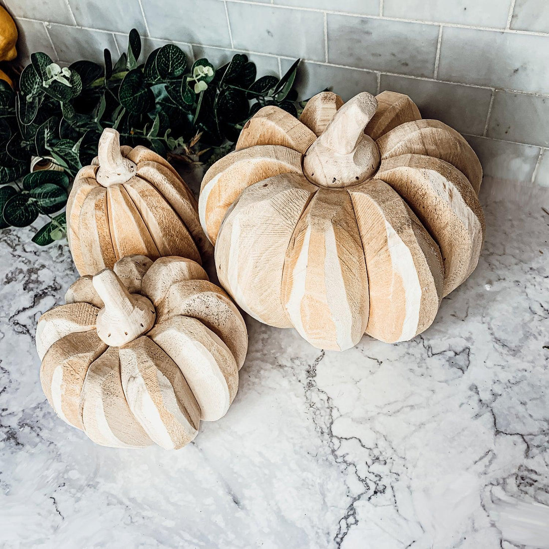 Handcrafted Wood Pumpkins — alternate product view 14