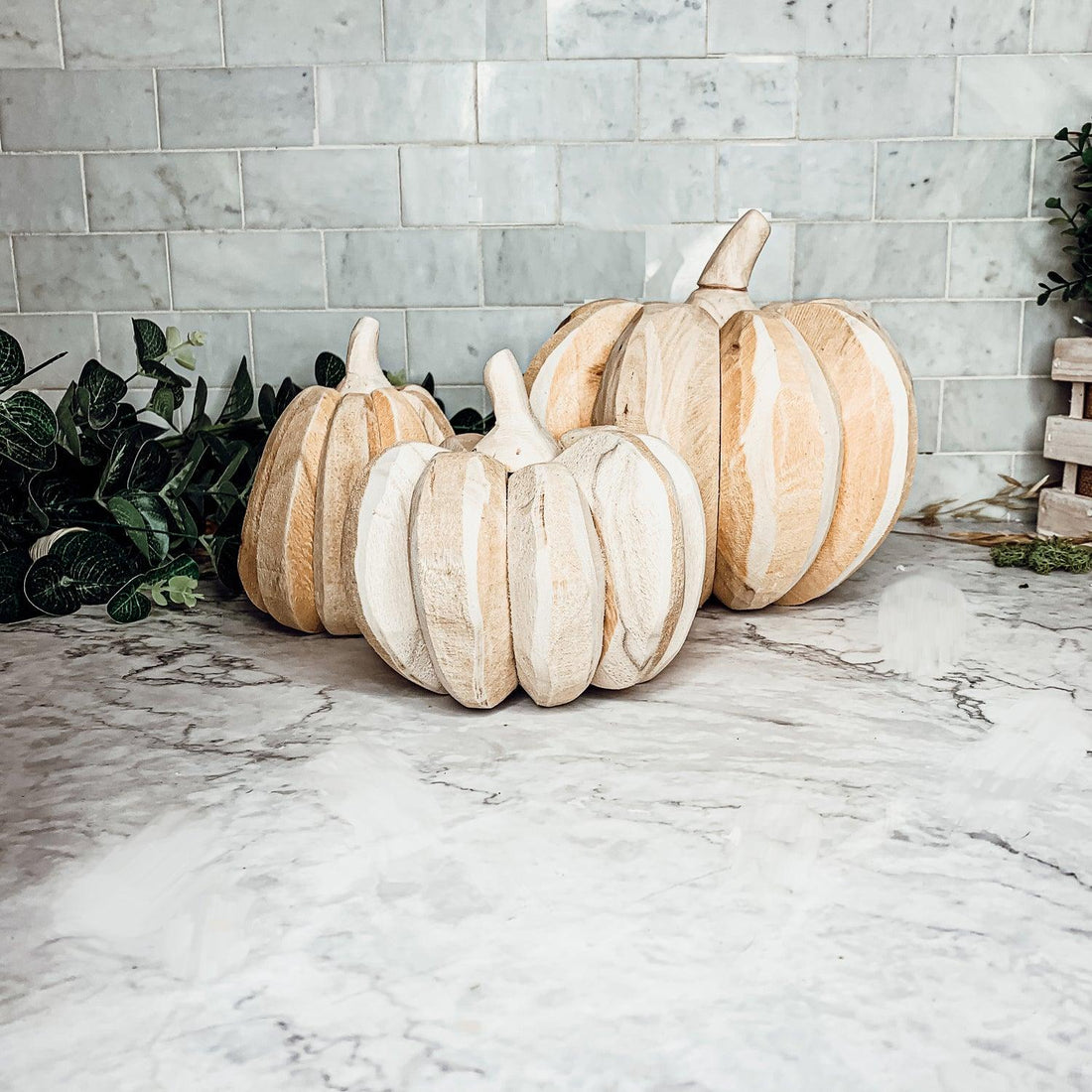 Handcrafted Wood Pumpkins — alternate product view 12
