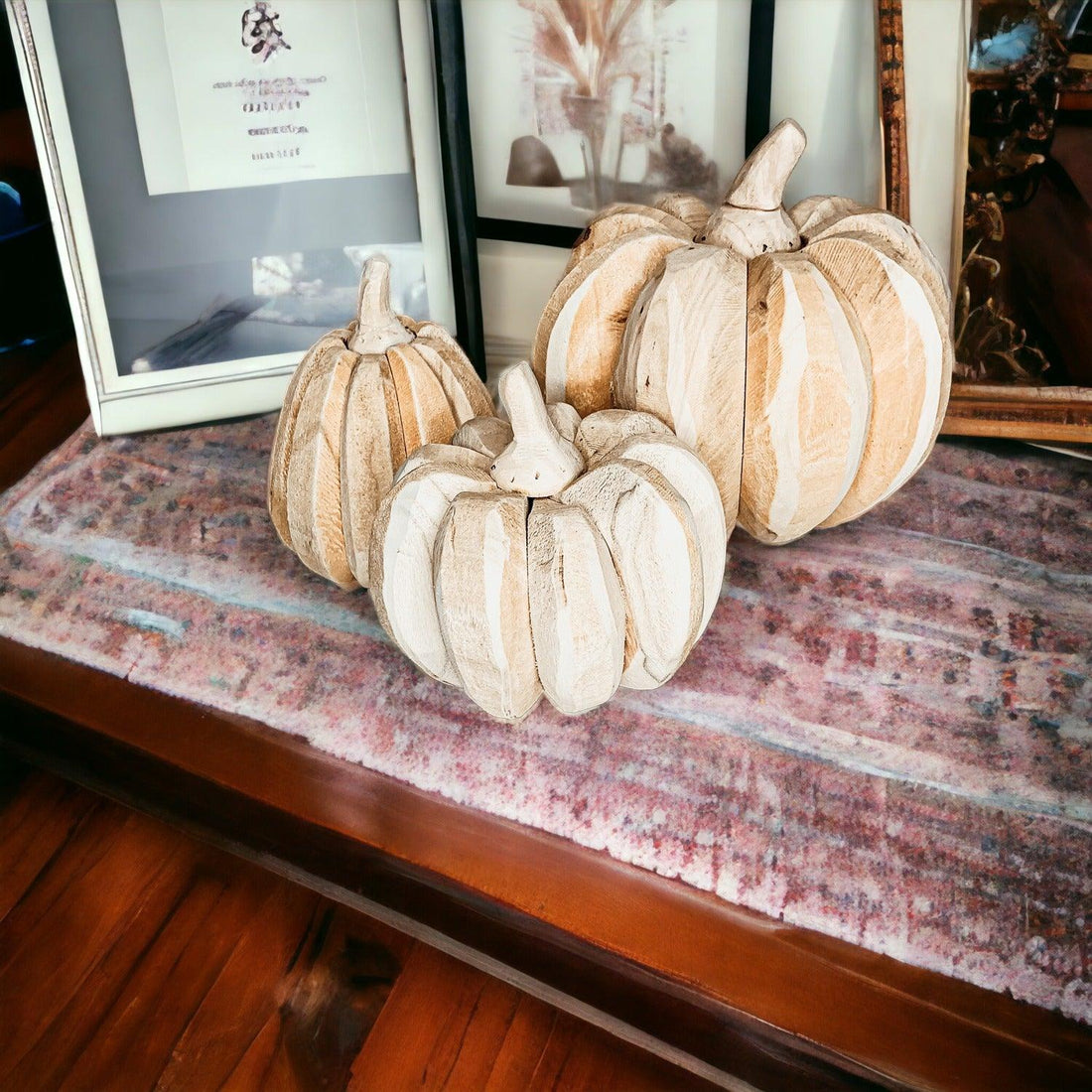 Handcrafted Wood Pumpkins — alternate product view 6