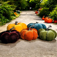 Jewel-Tone Velvet Pumpkins