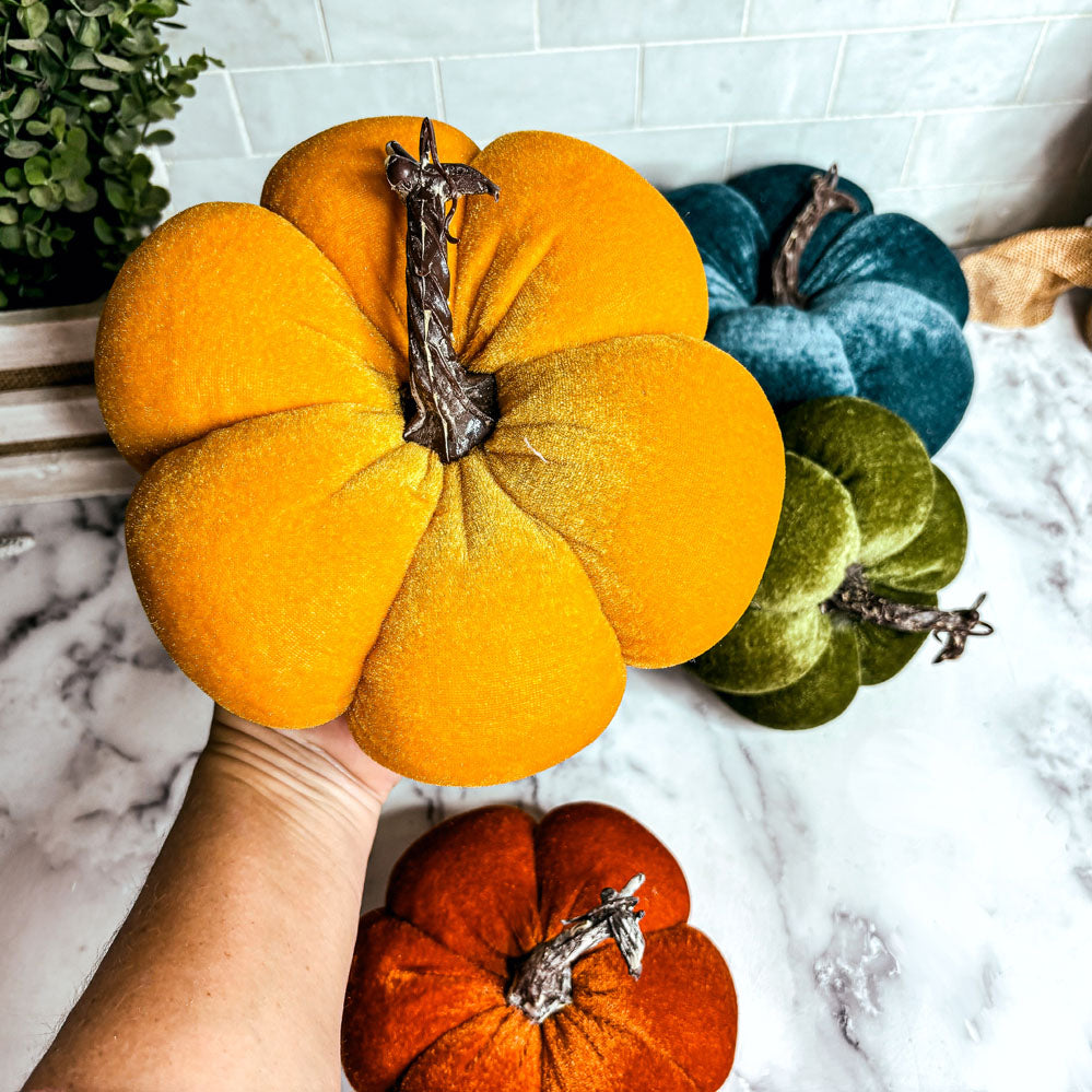 Jewel-Tone Velvet Pumpkins — alternate product view 16