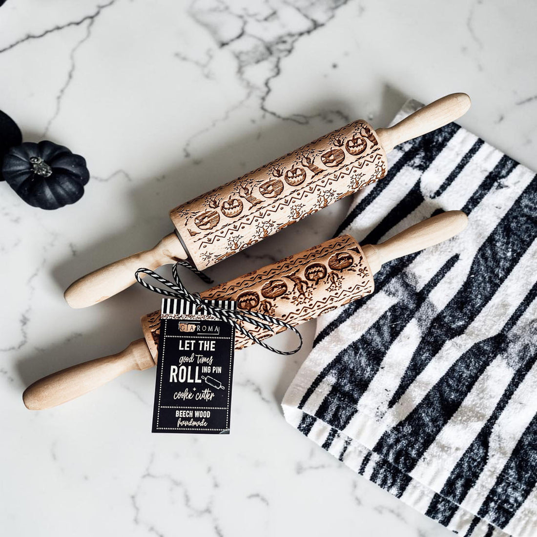 Embossed Halloween Rolling Pin — alternate product view 20