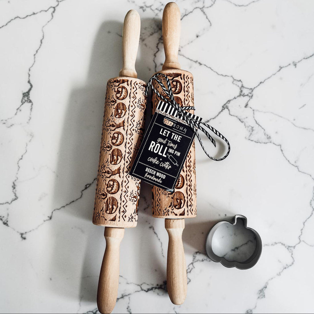 Embossed Halloween Rolling Pin — alternate product view 5