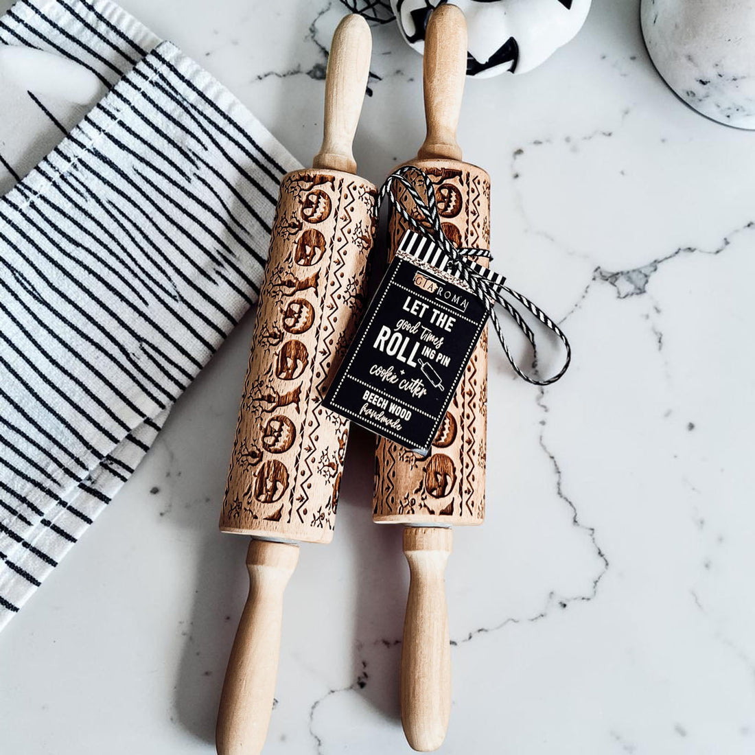 Embossed Halloween Rolling Pin — alternate product view 18