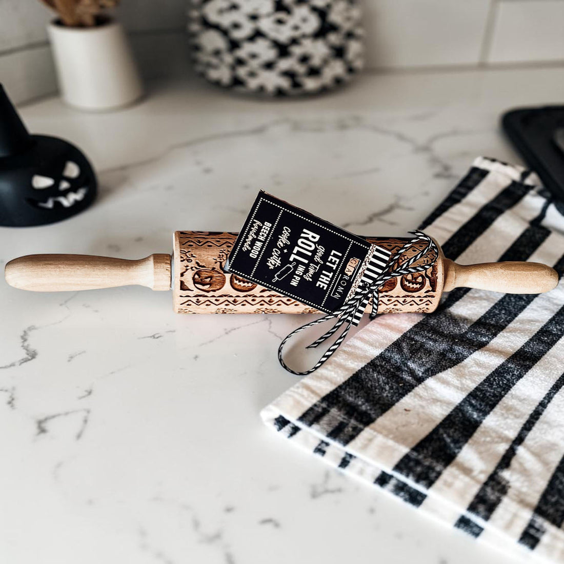 Embossed Halloween Rolling Pin — alternate product view 27