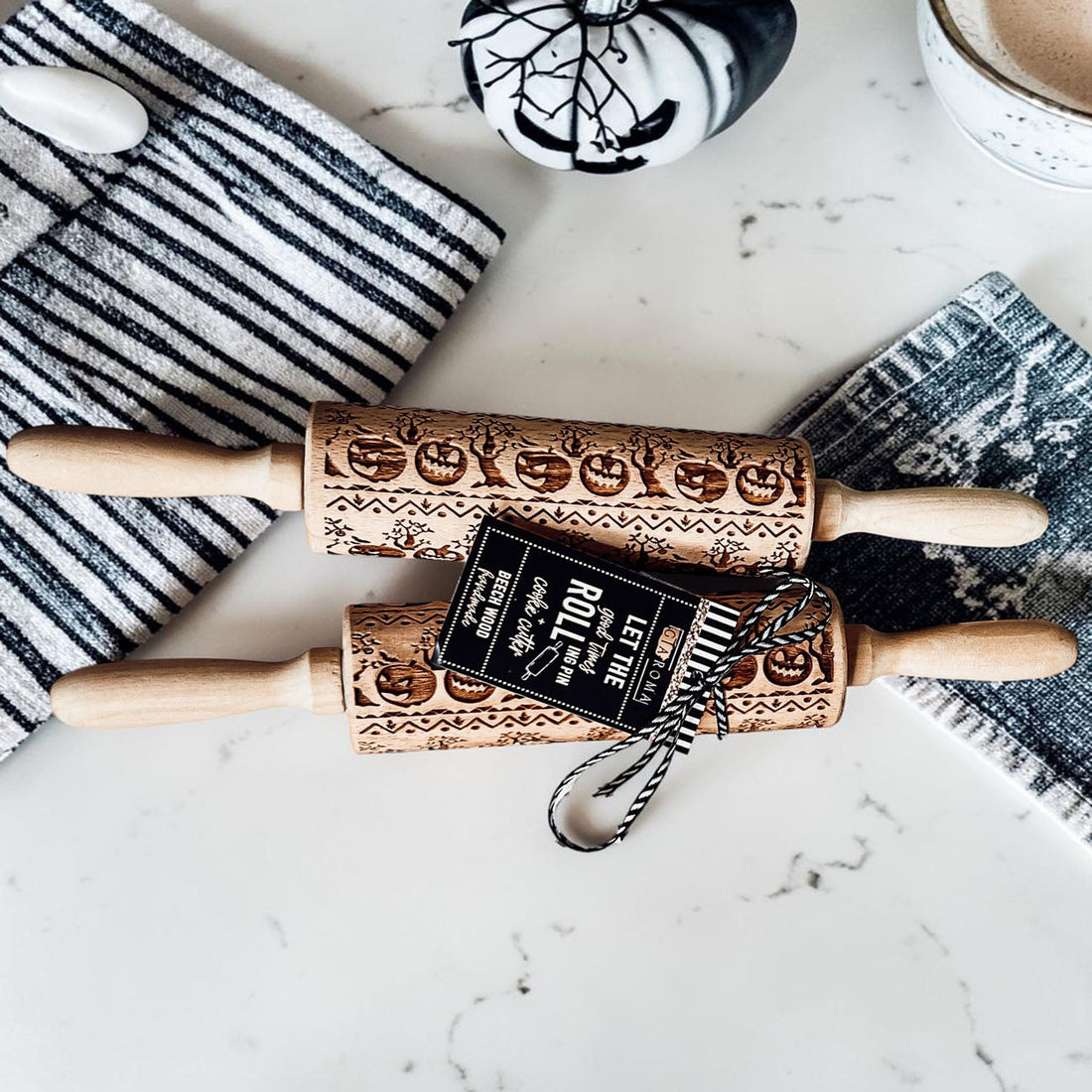 Embossed Halloween Rolling Pin — alternate product view 30