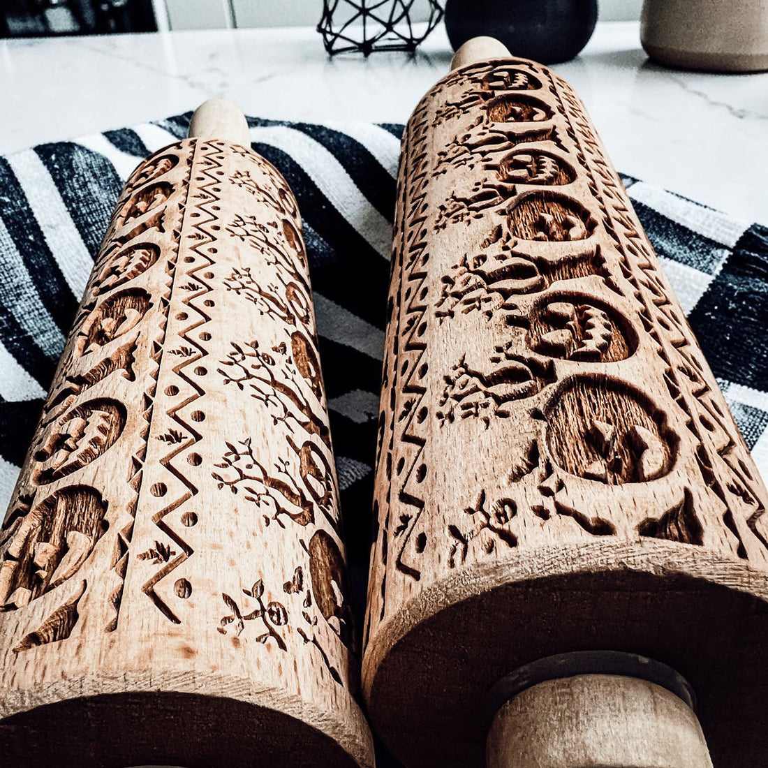 Embossed Halloween Rolling Pin — alternate product view 6